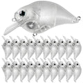 10pcs/20pcs Fishing Blanks Lures Kit Fishing Topwater Unpainted Swimbait Unpainted Crankbaits Hard Baits DIY Lure for Bass Salmon Trout Saltwater and Freshwater - color: F: 20pcs 0.5oz/14g