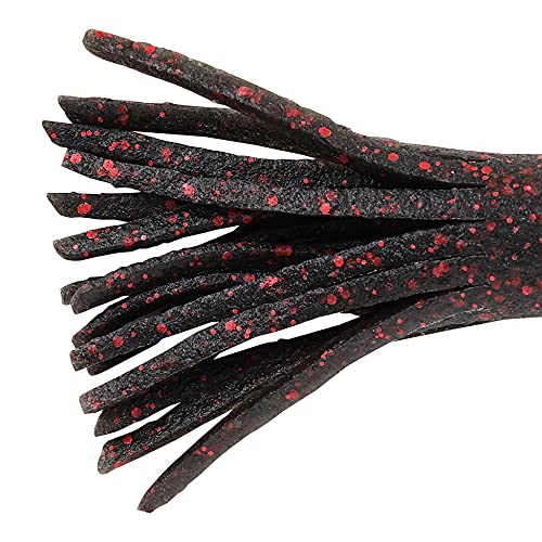 Berkley PowerBait MaxScent Tube Fishing Soft Bait - color: Black Red Fleck, size: 2 1/2"