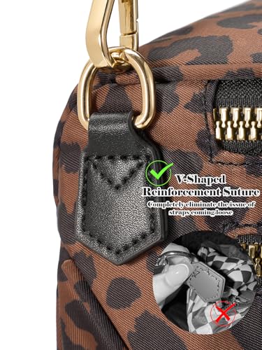 Pure Colour Crossbody Bag Bum Bag for Women,Spacious Purse Fanny Packs Belt Bag,Oversized Bum Bag (Black Brown Leopard Print Bum Bag) - color: Black Brown Leopard Print Bum Bag