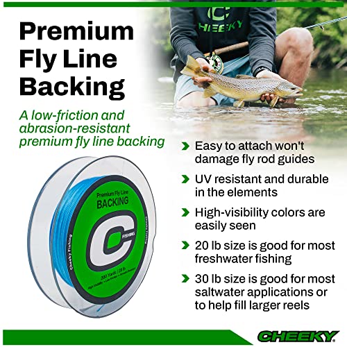Cheeky Fishing Premium Fly Line Backing - color: Orange, style: 30lb/300 Yards