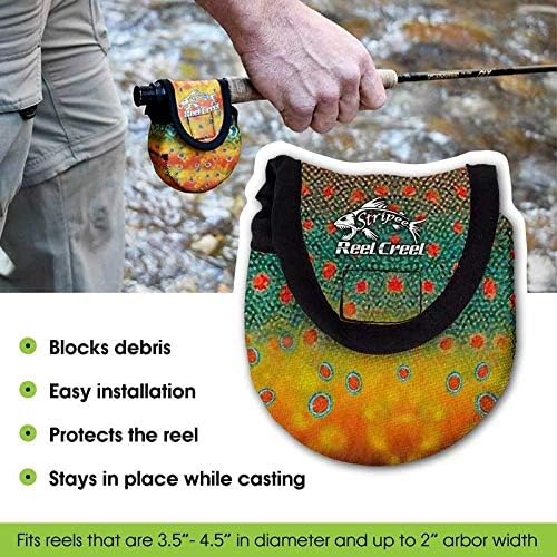 Neoprene Fly Fishing Reel Cover | Small Fits 2.5"-3.5" Diameter Spool w/ 1″-1.50″ Arbor Width - size: Small Fits 2.5"-3.5" Diameter