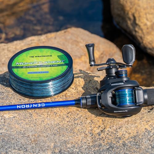 KastKing World's Premium Monofilament Fishing Line - Paralleled Roll Track - Strong and Abrasion Resistant Mono Line - Superior Nylon Material Fishing Line - 2015 ICAST Award Winning Manufacturer - color: A:Blue Camo, size: 300Yds/25LB