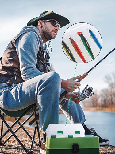Realure Double Sided Lure Box with Handheld,4.5x17x20cm Small Fishing Lure Box,Sea Fishing Tackle Box,for Hard or Soft Lures,Diving Floating Sinking Skirted Topwater Lures,10 Grids (Transparent)