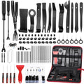 GLK 248pcs Trim Removal Tool, Pry Tool, Door Panel Removal Tool Kit | Fasteners Remove Tool with Car Retainer Bumper Clips, Automotive Hook Set, black - color: Black