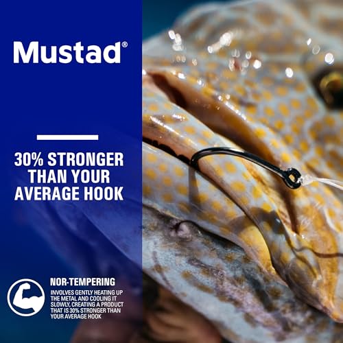 Mustad Demon Perfect Inline Circle Hook 39954NP - 1X Fine Fishing Hooks, Up Eye, Ideal for Saltwater and Freshwater Species, Original Patented Circle Hook Design, Inline Hooks - size: Size 8/0, style: Pack of 25
