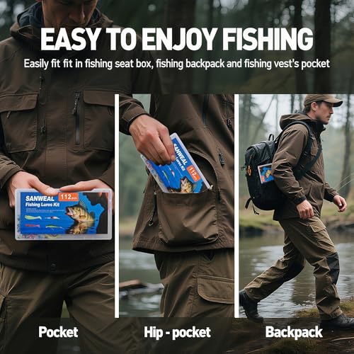 SANWEAL Fishing Weights Sinkers Kit, 88PCS Freshwater Fishing Tackle Starter Kit with Bullet Sinkers, Split Shot Weights, Pyramid Sinkers, Jig Head Hooks & Swivels for Bass Trout Panfish - style: Value Kit 60 Pcs/20 Types