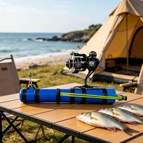 Catapult Fishing Rod, Portable Handheld Fishing Rod Kit, 2026 Upgrade Compact Sling Shot Fishing Reel, Compact Casting Fishing Set with Reel & Accessories - size: D