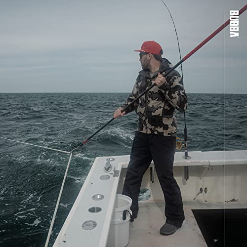 BUBBA 7 Foot Gaff with 4 Inch Stainless Steel Offset Hook, Non-Slip Grip Handles and Carbon Fiber Shaft for Fishing, Boating and Outdoors - size: 7 Foot 4 Inch