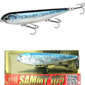 LUCKY CRAFT Sammy 105 Topwater Fishing Lures, 3 Hook, 4-1/8" Floating Freshwater Trout and Bass Lures, Walk-the-Dog Tournament Bait, Bass Fishing Gear and Tackle Box Accessories - color: 052 Aurora Black