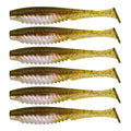 6th Sense – Party Paddle 4.3" – Saltwater Swimbait – Inshore Fishing – Redfish/Trout/Snook – Paddle Tail Soft Plastic - color: Guide's Choice