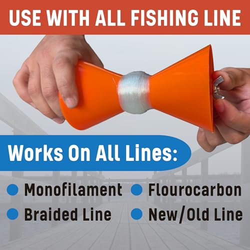 Fishing Line Stripper for Fishing Reels - Fast Fishing Line Remover | Compatible With Most Drills - Easy To Use Fishing Line Stripping Tool