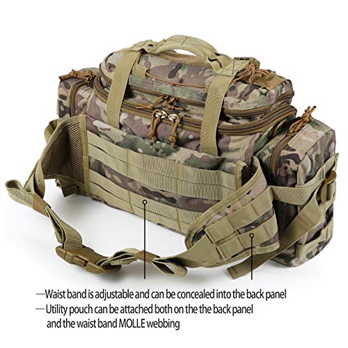 SHANGRI-LA Tactical Range Bag Outdoor Sling Backpack Hiking Fanny Waist Pack - color: Mc