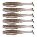 6th Sense – Party Paddle 4.3" – Saltwater Swimbait – Inshore Fishing – Redfish/Trout/Snook – Paddle Tail Soft Plastic - color: Salty Shad