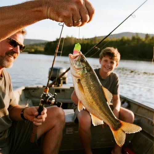 5PCS Frog Lures for TopWater Bass Fishing Lures,Freshwater and Saltwater Fishing Gear Kit for 2026 Surprise Gift - color: 5F