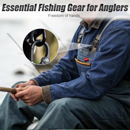 Fishing Rod Clip, Wearable Fishing Rod Holder, Portable Fishing Rod Accessory, Suitable for Fly Fishing, Stream Fishing, and Micro Tackle