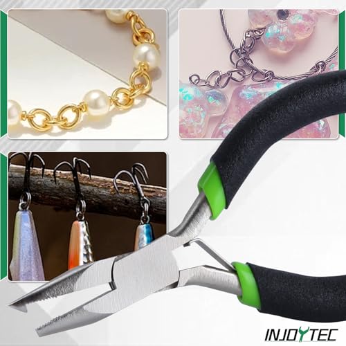 Mini Split Ring Pliers Jewelry Pliers 3" Split Ring Tool Jump Opener Keychain Opening for Jewelry Making Beading Crafting
