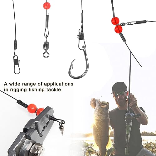 Fishing Crimps Single Barrel Crimp Sleeves Black Oxidized Copper Tube Crimping Sleeves Fishing Line Connector Rigging Tackle - size: 100pcs-1.9mm Inner Dia