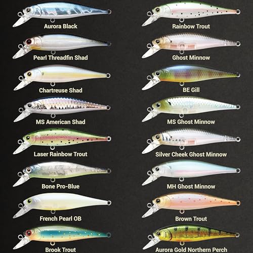 LUCKY CRAFT Pointer 78SP Fishing Lures, 3” Jerkbait Freshwater Bass & Trout Lures, Suspending 4ft–5ft Depth, Jerkbait with Walk-the-Dog Action, Precision Bass Fishing Gear and Accessories - color: 254 MS MJ Herring, size: PT65