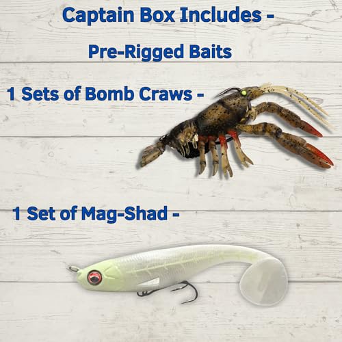 5 Star Freshwater Fishing Kit, Lures for Bass (Captain) - size: Captain
