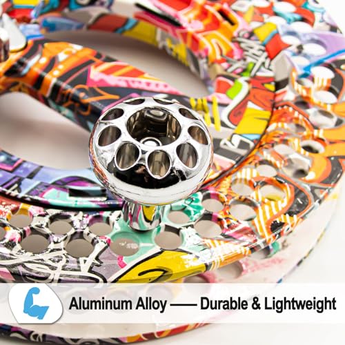 9KM DWLIFE 11in Kite Reel Winder with Shoulder Strap, Aluminum, Ratchet Lock Brake, Smooth Rotation Ball Bearing, Line-Guide, Large Single Line Kite Flying