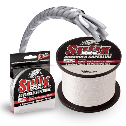 Sufix 832 Advanced Superline Braid - 150 yards - color: Low Vis Green, size: 20 lbs
