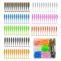 Soft Fishing Lures, Paddle Tail Swimbaits Soft Plastic Lures, Unique Vibrating Swim Action for Trout Crappie Walleye Sea Bass