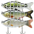 TRUSCEND Swimmax Easy Catch Fishing Lures with BKK Hooks, Wiggling, Vibrating, Rattling and Gurgling for More Bites, Heavy-Duty Dyneema Fiber Jointed Swimbaits for Bass, Trout, Crappie, Walleye, Pike - color: A5-4",0.7oz