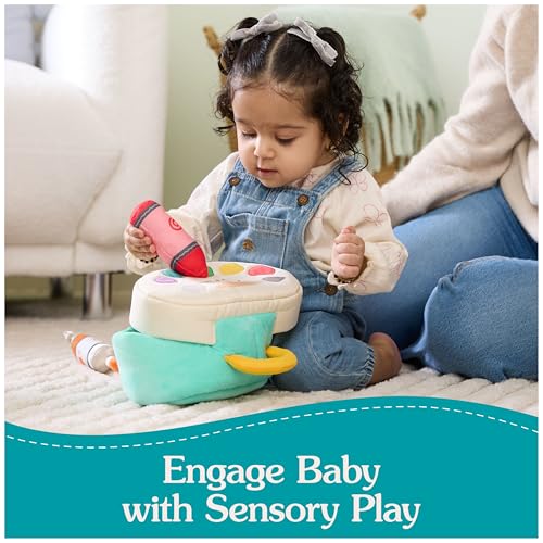 GUND Baby My Little Artist 5-Piece Plush Playset with Rattle, Squeaker and Crinkle Plush Toys, Sensory Toy for Babies and Newborns, 7.5” - style: Artist Playset