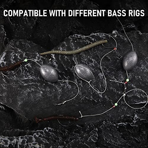 Dr.Fish Egg Sinker Lead Fishing Weights Oval Shaped Catfishing Weights Bank River Freshwater Saltwater Fishing Bass Casting - size: 1-1/2oz-10 Pack