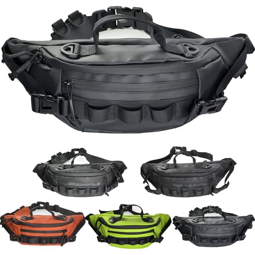 Fishing Fanny Pack for Men -Fishing Fanny Pack-Lightweight and Fishing Sling Pack - color: balck3