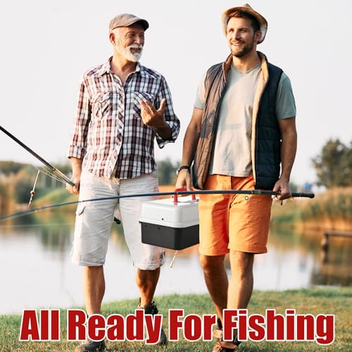 517 Pcs Large 3 Layers Tackle Box with Tackle Fishing Lures Kit Included Pliers, Fish Lip Gripper, Crankbait, Hooks, Other Accessories Fishing Kit for Men Gifts Summer Vacation(Black White) - color: Black White