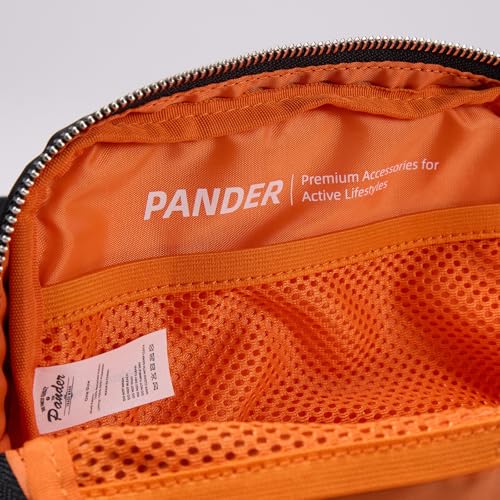 Pander Unisex Belt Bag Fanny Pack for Women with Adjustable Strap, Small Waist Pouch for Workout Running Traveling Hiking - color: Black