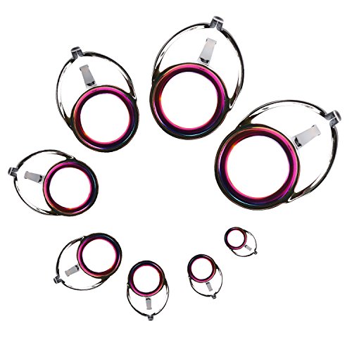 QualyQualy Fishing Rod Tip Repair Kit 40pcs/75pcs Fishing Rod Guides Stainless Steel Ceramic Ring Rod Tip Guide Replacement Baitcasting Fishing Rod Repair Kit - color: B- Rod Guides Double Foot 75Pcs