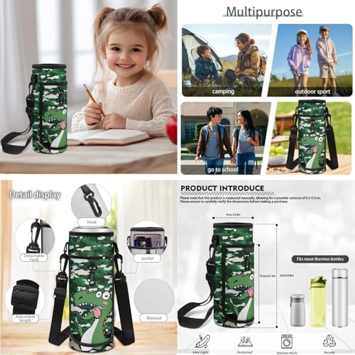 Dinosaur Backpack for Kids 5-7 Years Kindergarten Elementary Scgiik Bookbag Satchel Backpack with Insulated Lunch Bag and Pencil Case Water Bottle Holder - color: Dinosaur