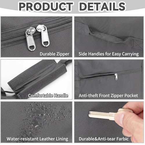1 Pack 60 x 17 x 20 Inch, 332 L Extra Large Duffle Bag Camping Tent Storage Bag Heavy Duty Waterproof Sport Outdoor Equipment Carrying Case for Pole Travel Canopy Hammock Tripod(Gray) - color: Gray, size: 60 x 17 x 20 Inch, 332 L
