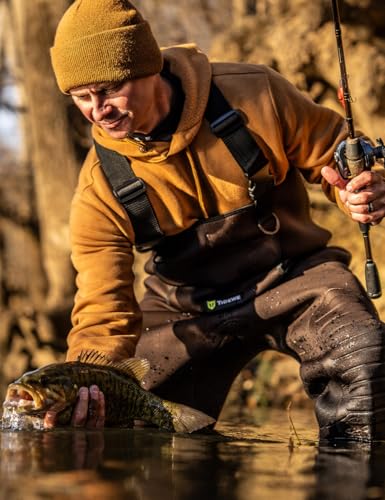 TIDEWE Neoprene Chest Waders for Men, Waterproof Bootfoot for Hunting | Warm Waterproof Slip-Resistant Men's Bootfoot Fishing Waders for Hunting & Wetland Work - size: 12