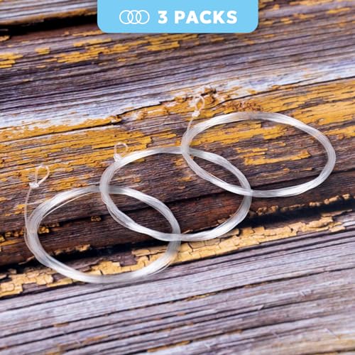 SF Pre-Tied Loop Fly Fishing Tapered Leader Nylon Clear Trout Freshwater Saltwater Bonefish Permit Bass Salmon Steelhead 7.5FT 9FT 10FT 12FT 15FT 0X 1X 2X 3X 4X 5X 6X 7X - size: 10FT-12LB, style: Saltwater Knotted 3-pack