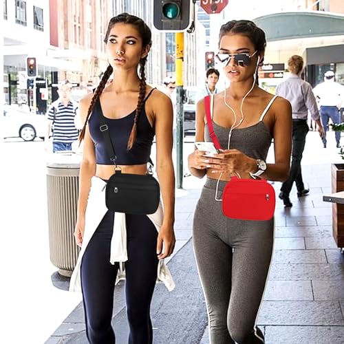 MAXTOP Small Crossbody Bags for Women Belt Bag Fanny Pack with Adjustable Strap - color: Red, style: Small Crossbody Bag