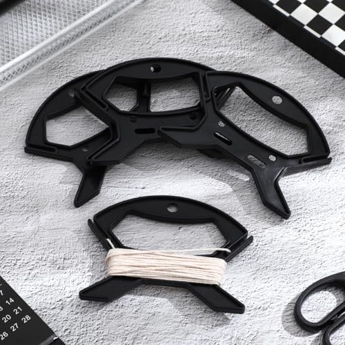 Garneck 10pcs Rope Winder: Cord Cable Organizer for Extension Cord Storage Rope Line Winder for Fishing Camping Outdoor Tools Portable Reusable String Wrap Black - size: 11.2x9.1cm