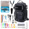 103PCS Fishing Tackle Bag, Fishing Gear for Men Adults, Camouflage Backpack with Rod Holder Tackle Box, Waterproof Sling Fishing Tackle Storage Bags & Wraps, for Fishing, Camping, Hiking