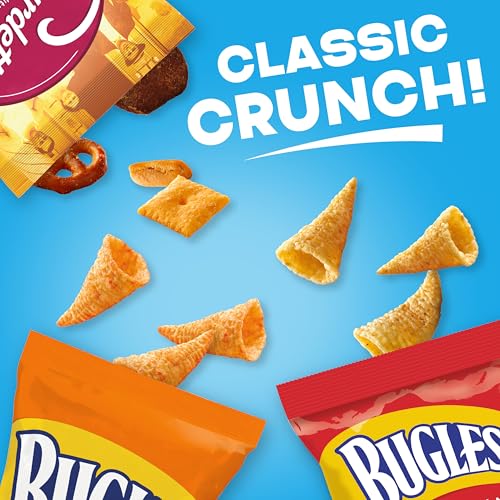 Classic Mix Snack Variety Pack, Bugles Original and Nacho Cheese, Gardetto's Original Recipe, Chex Mix Traditional and Cheddar, 20 Ct, 28 oz - size: 28 Ounce (Pack of 1)