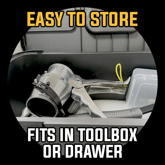 SILIGUN™ PRO Compact 24:1 Caulking Gun - No Drip Caulk Gun - Patent Design - Lightweight Aluminum Frame - Works with all 10 oz Tubes (SILIGUN PRO) - color: Siligun Pro