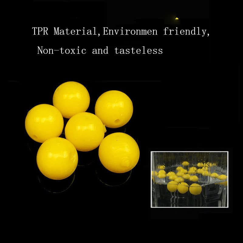 TPR Simulation Fake Corn Soft Baits Corn Carp Fishing Lures Floating Baits with Nice Scent for Carp,Trout Fishing,Cat Fish - color: Yellow- D 14mm 50PCS Ball Shape