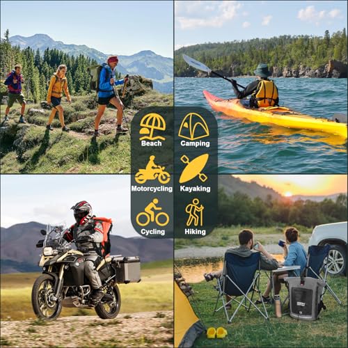 OSAH DRYPAK Waterproof Backpack Dry Bag 25L/35L/55L/85L – Heavy Duty Roll-Top Hiking Backpack Sack Keeps Gear Dry for Travel, Kayaking, Boating, Camping, Rafting and Fishing - color: Black Red, size: 25L