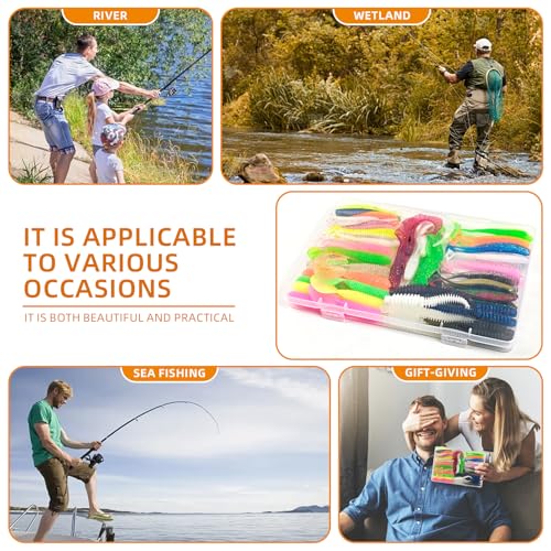 Fishing Soft Plastic Lures | Paddle Tail Swim Baits, Swim Baits for Bass Fishing, Paddle Tail, Crappie Lures - color: J-64PCS