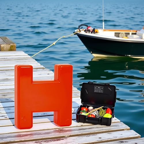 Red Fish Line Block Marker Anti Corrosion Marker Buoy Winder Tough Compatible with Fishing Line Spooling Accessories, Fishing Line Spooling Accessories