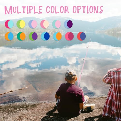 Kids Fishing Pole, Telescopic Fishing Rod, Toddler Collapsible Fishing Rod and Reel Combo with Tackle Box, Fishing Line, Bobber, and Soft Lures for Boy, Girl, Youth, Beginner, Over 4 Years Old - color: Marshmallow Pink & Peach Cream