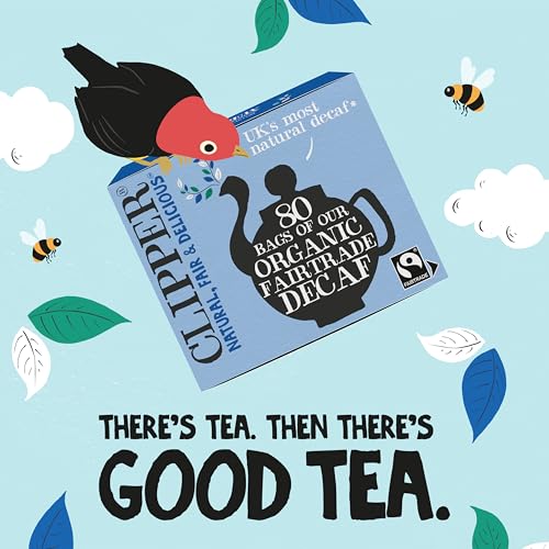 Clipper Organic Decaf Black Tea Bags, Plant-Based, 4 Pack 320 bags - size: 80 Count (Pack of 4)