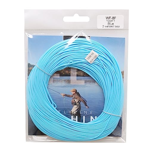Kylebooker Weight Forward Floating Trout Fly Fishing Line WF3F-WF8 - color: Blue, size: WF4F-100FT