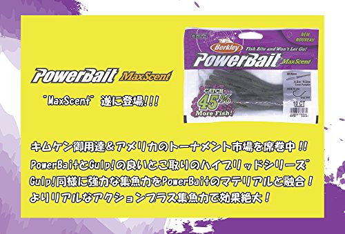 Berkley Berkley PowerBait MaxScent Hit Worm - color: Blue Fleck